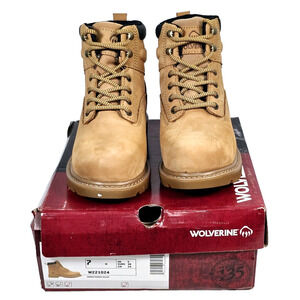 Wolverine Floorhand Insulated Steel-Toe 6" Women's 7 M Brown Work Boots W221024